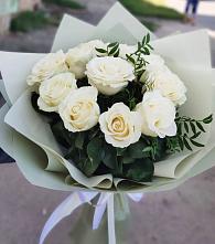 Букет Белые розы Проуд #REPLACE_PRED# Белозерском